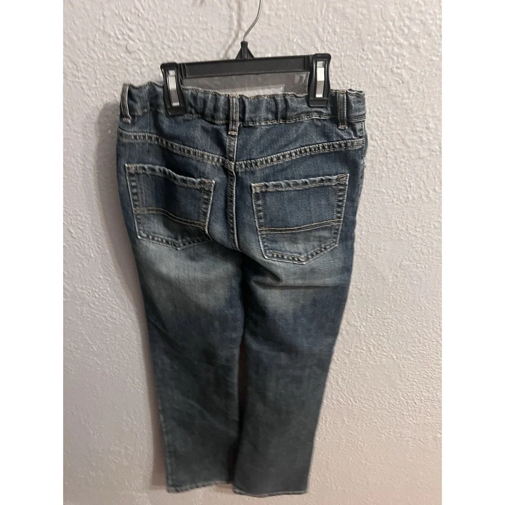 Childrens Place‎ Boys Size 10 Bootcut Denim Blue Jeans Adjustable Waist